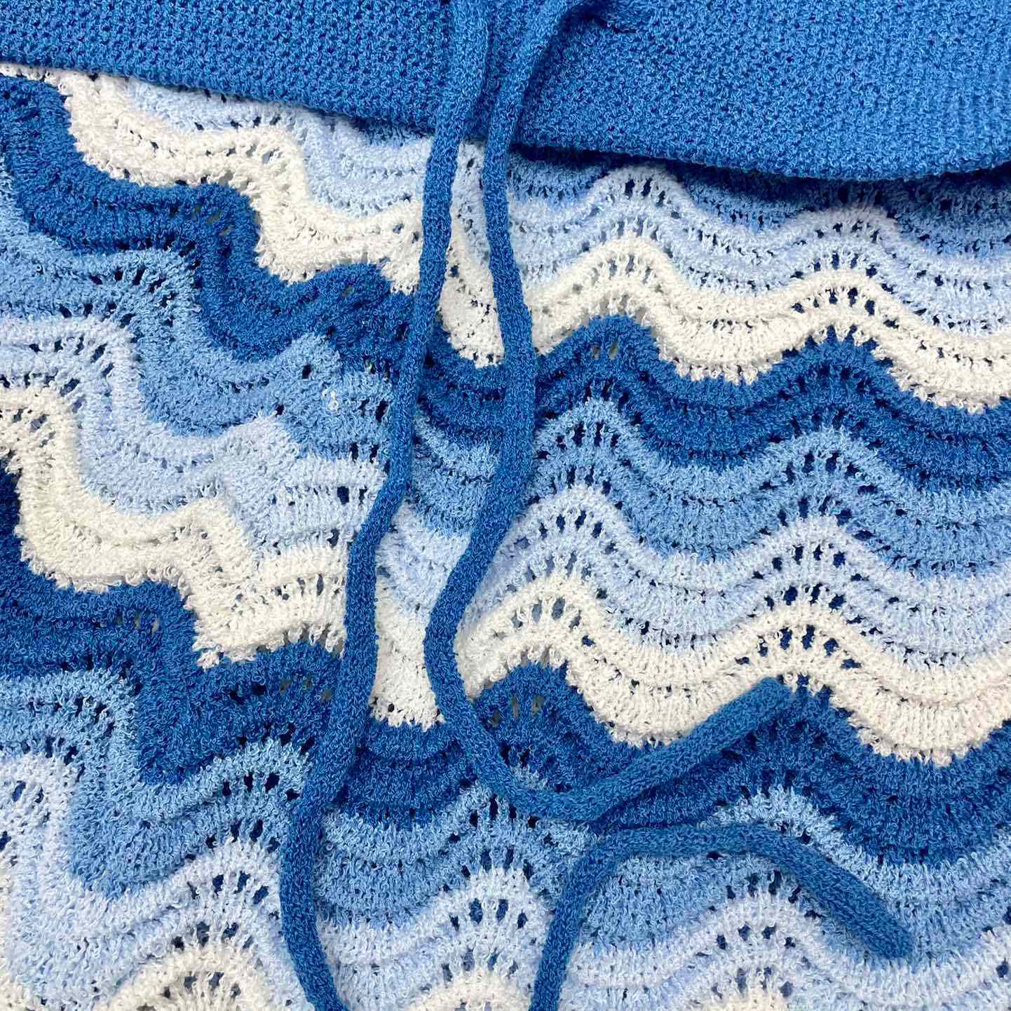 Casablanca Wavy Gradient Crochet Shorts  D008 - DopestKickz