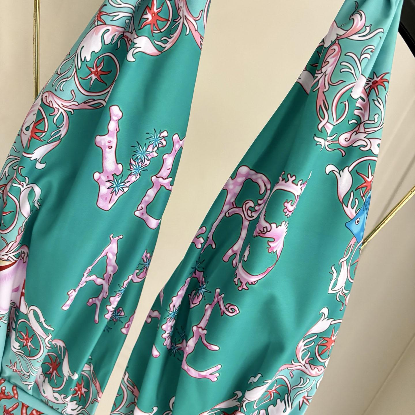 Versace Underwater Barocco Print Bodysuit - DopestKickz