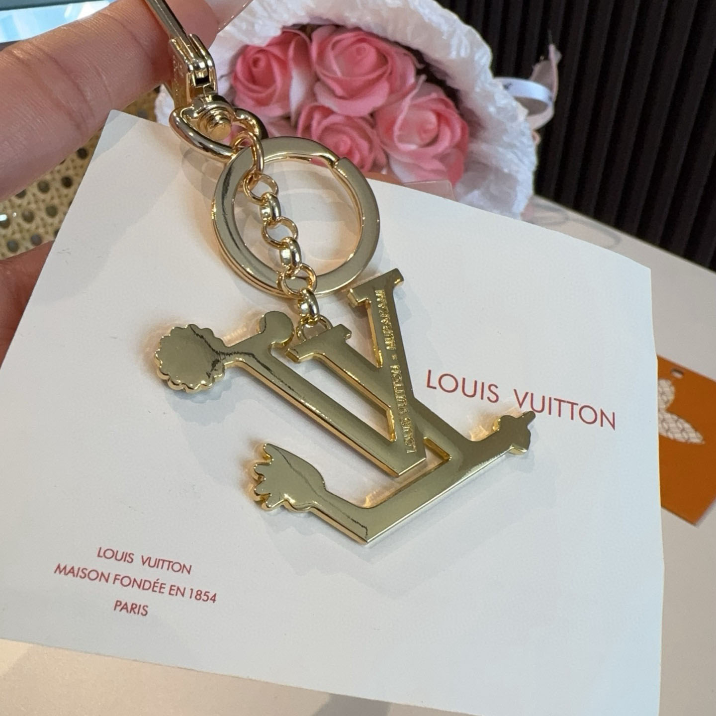 Louis Vuitton LV x TM LV Iconic Superflat Key Holder M02468 - DopestKickz