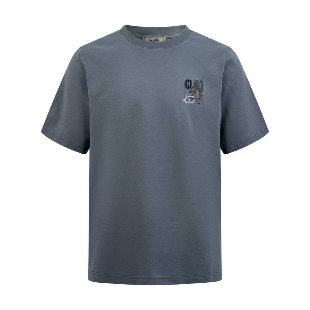 Hermes H Puzzle Leather Embroidery T-Shirt  - DopestKickz