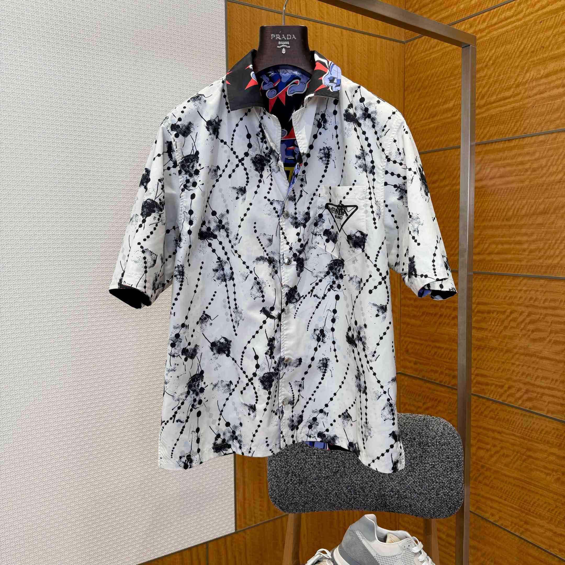 Prada Timecapsule Printed Cotton Shirt - DopestKickz