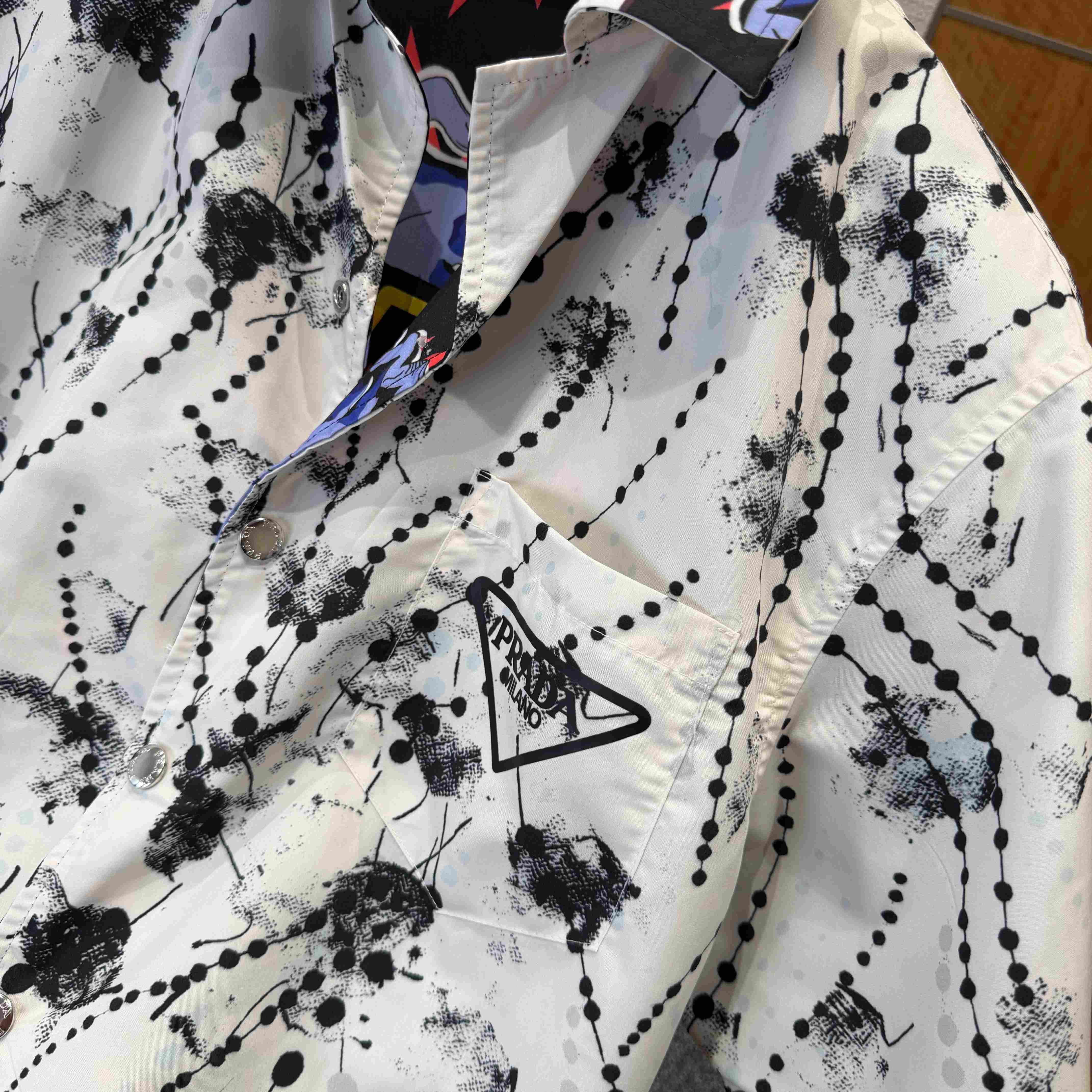 Prada Timecapsule Printed Cotton Shirt - DopestKickz
