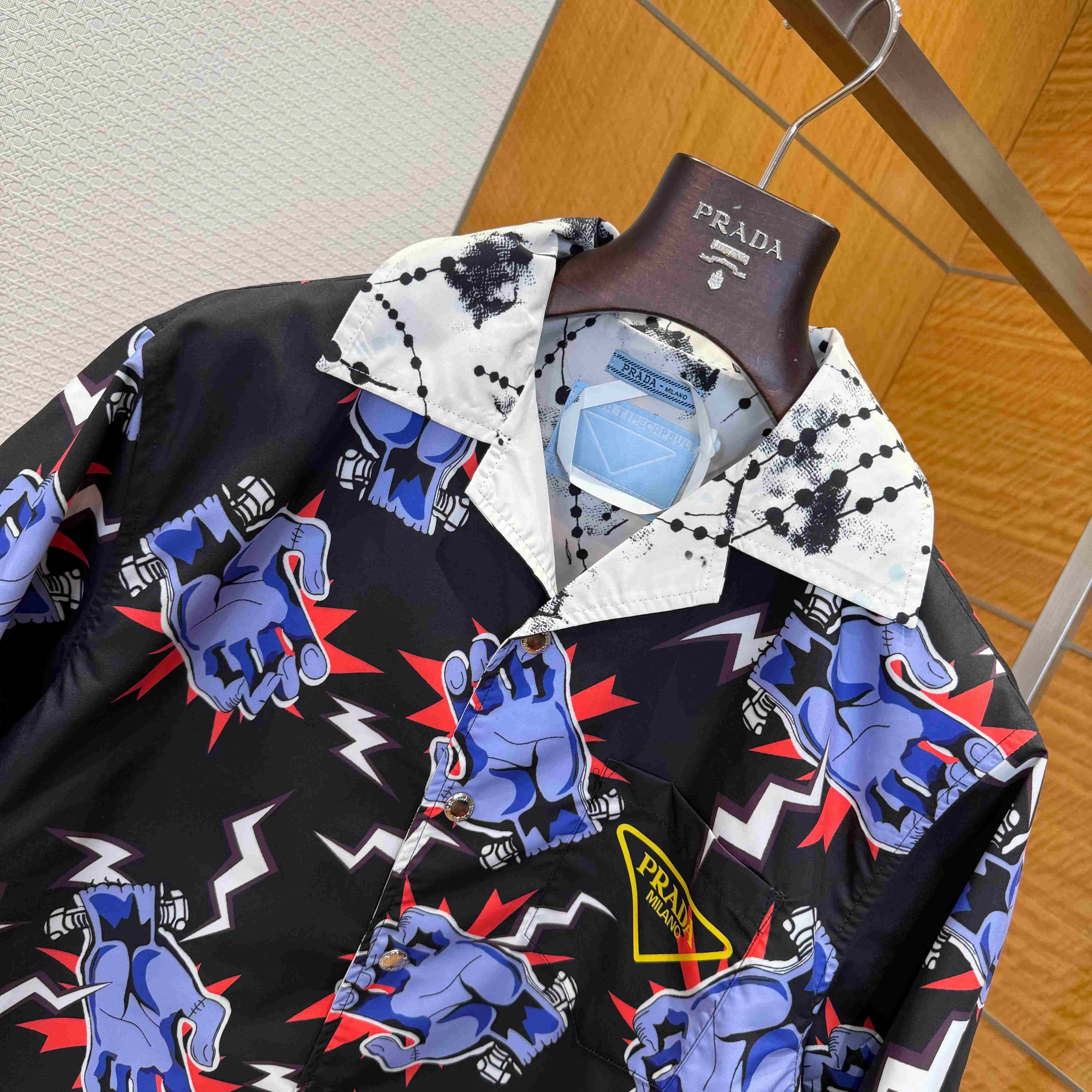 Prada Timecapsule Printed Cotton Shirt - DopestKickz