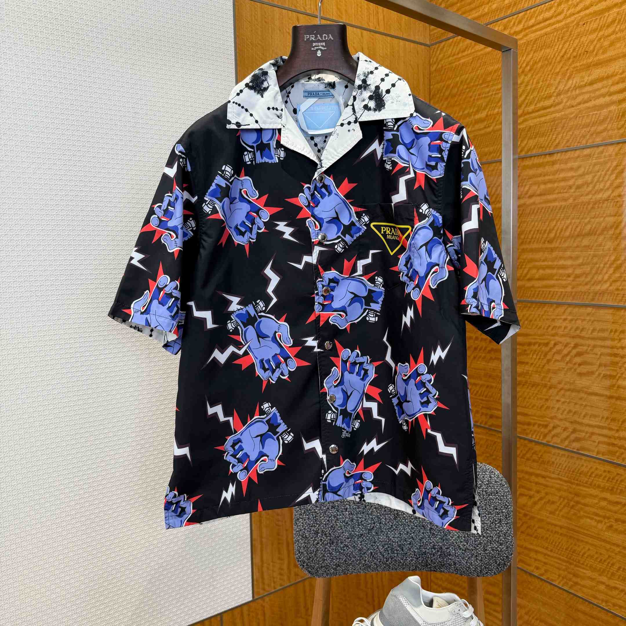Prada Timecapsule Printed Cotton Shirt - DopestKickz
