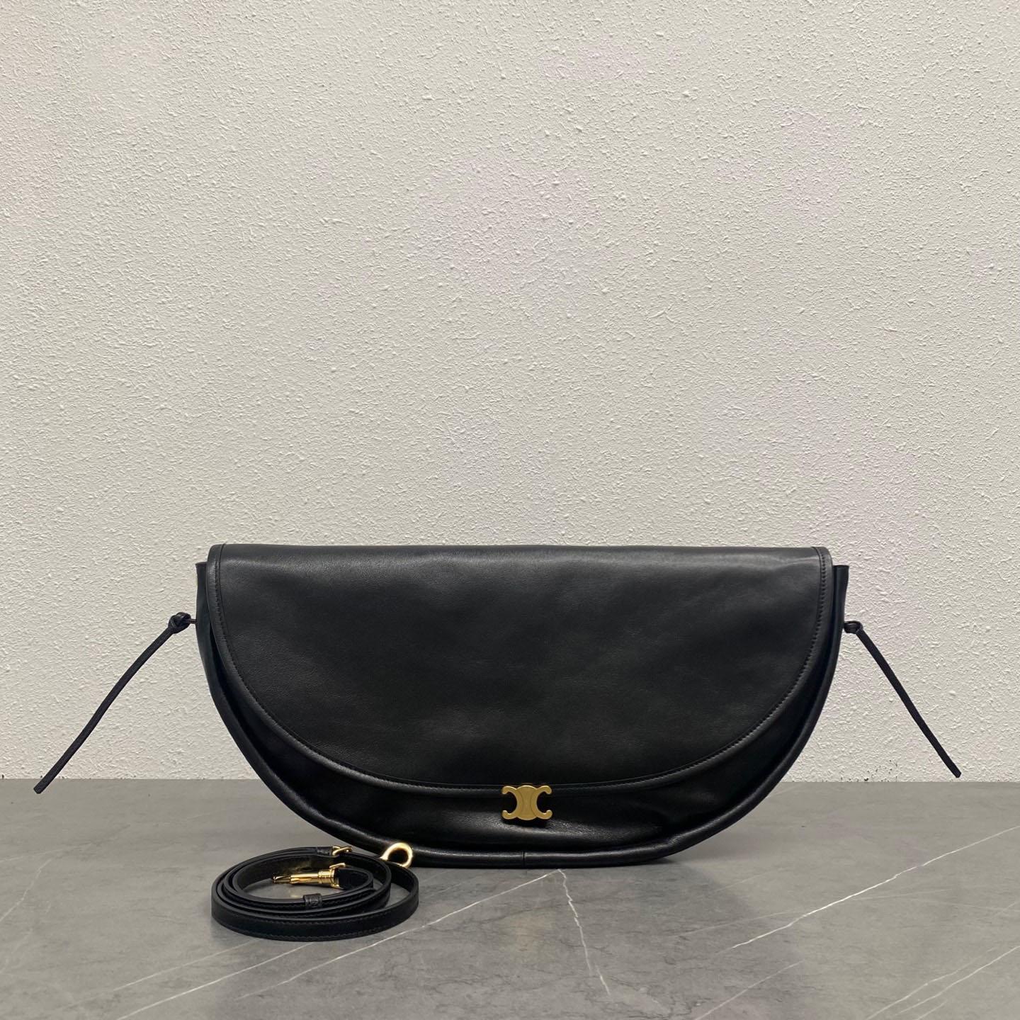 Celine HALFMOON SOFT TRIOMPHE BAG IN SUPPLE SHINY LAMBSKIN - DopestKickz