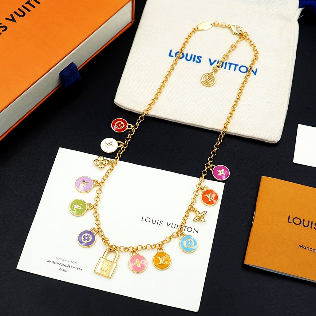 Louis Vuitton LV Confetti Necklace M03506 - DopestKickz