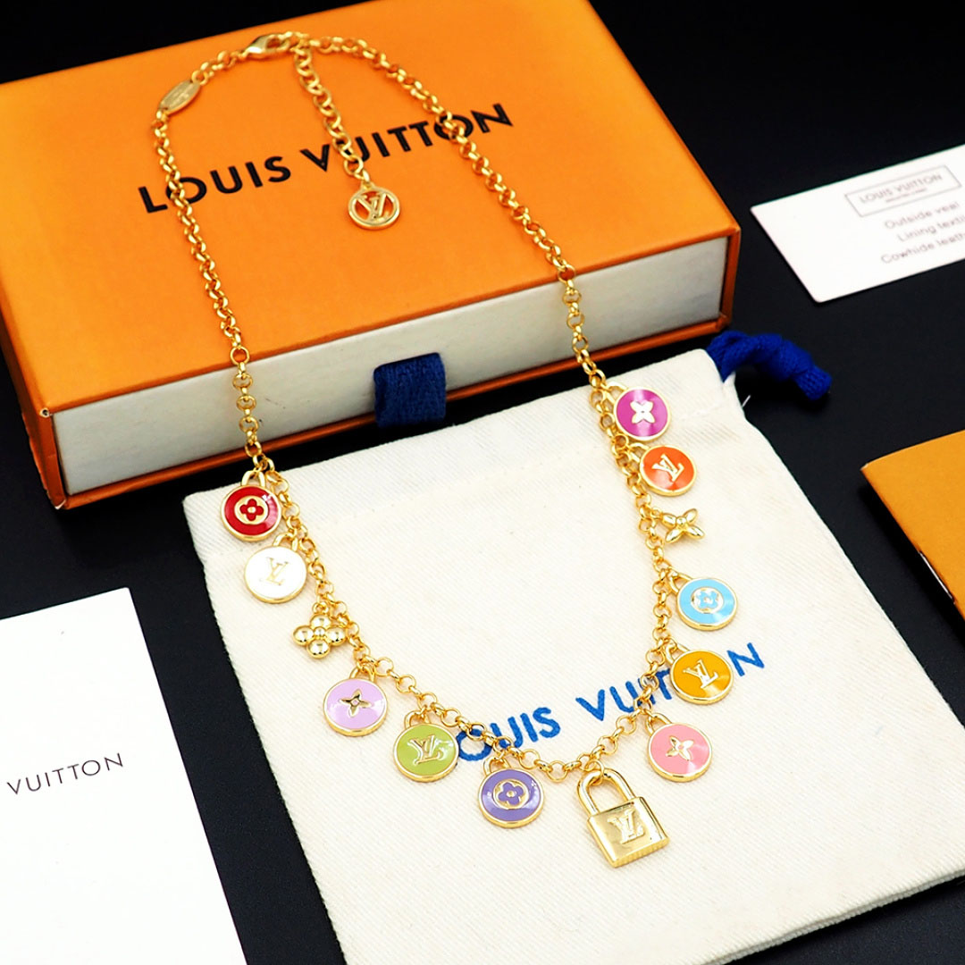 Louis Vuitton LV Confetti Necklace M03506 - DopestKickz