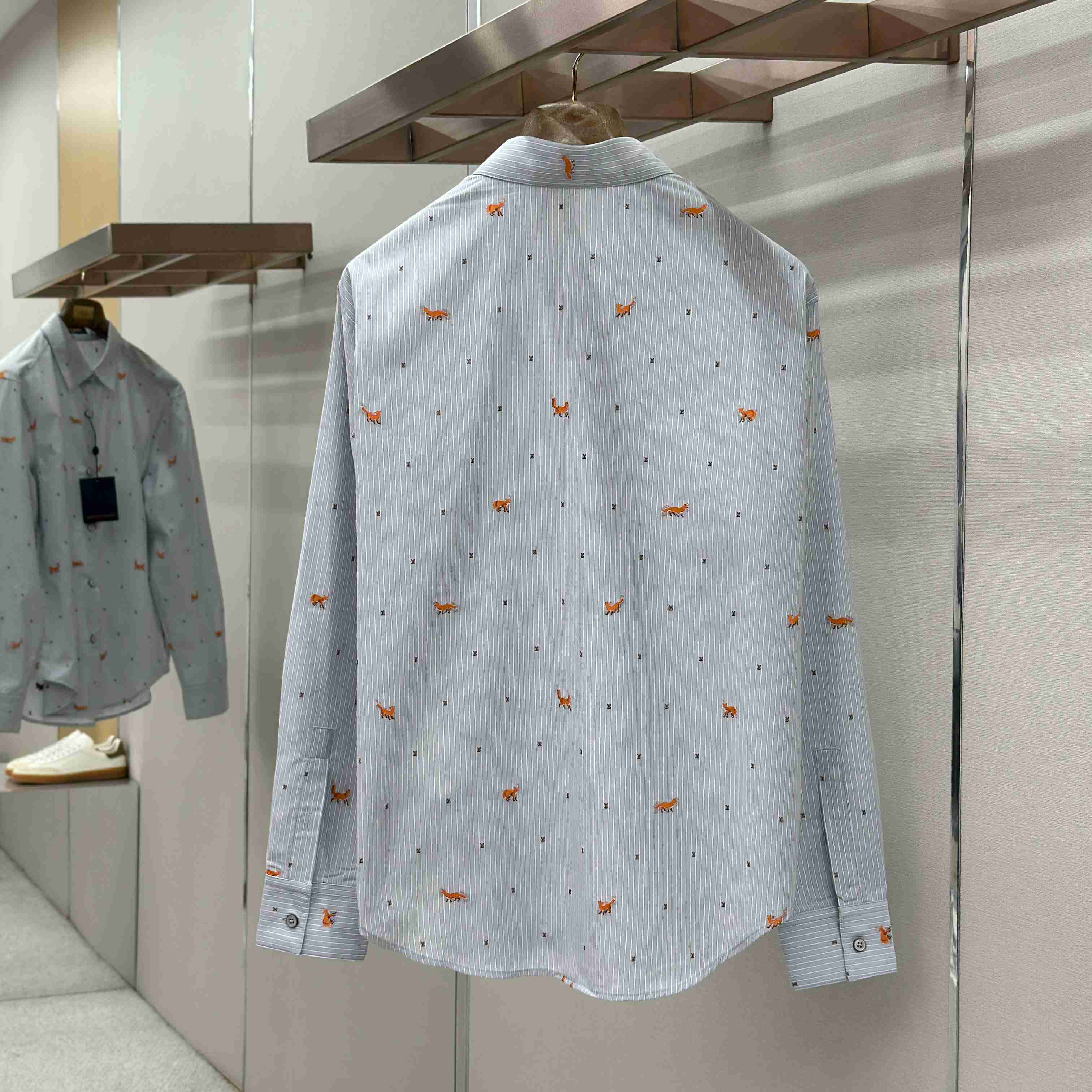 Louis Vuitton Striped Fil Coupe Shirt 1AJC98 - DopestKickz