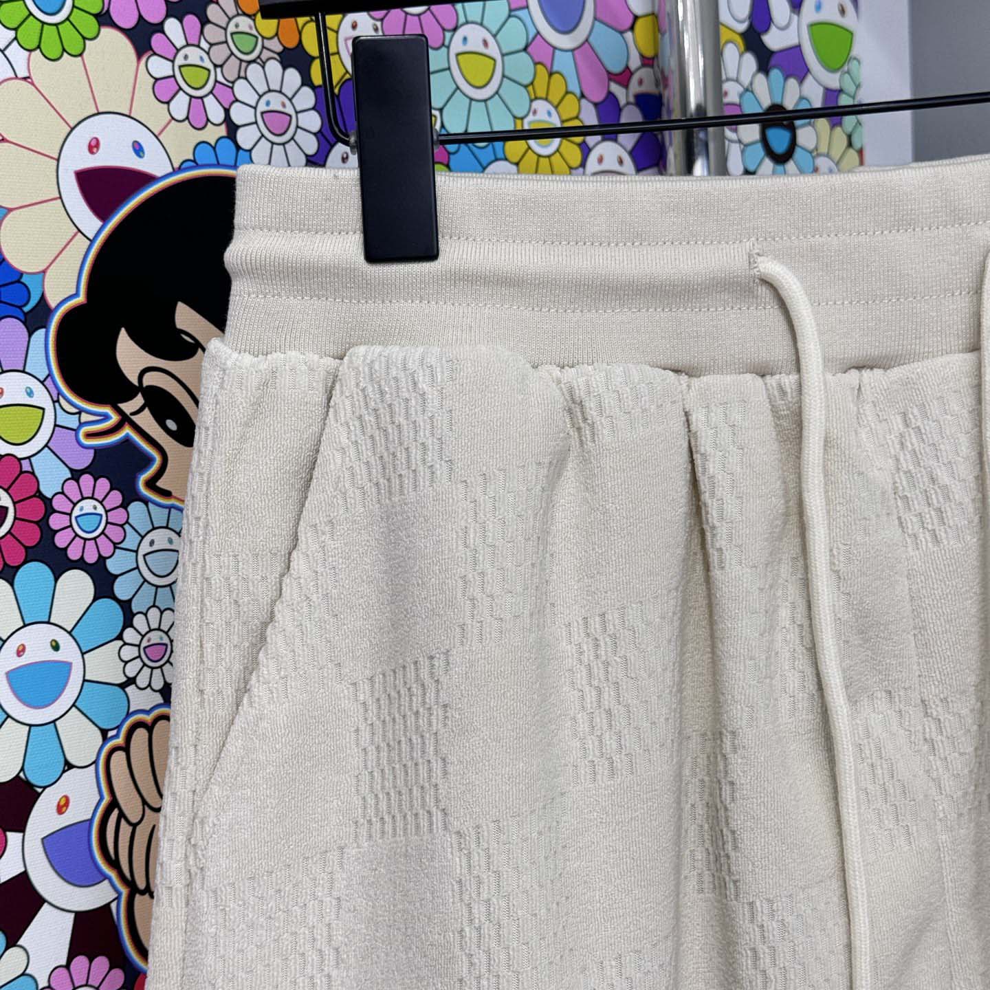 Louis Vuitton Damier French Terry Cotton-Blend Shorts   - DopestKickz