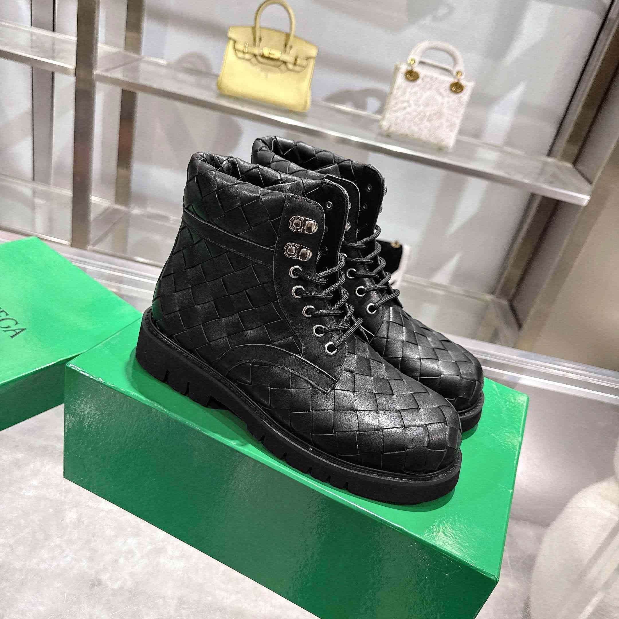 Bottega Veneta Haddock Lace-Up Ankle Boot - DopestKickz