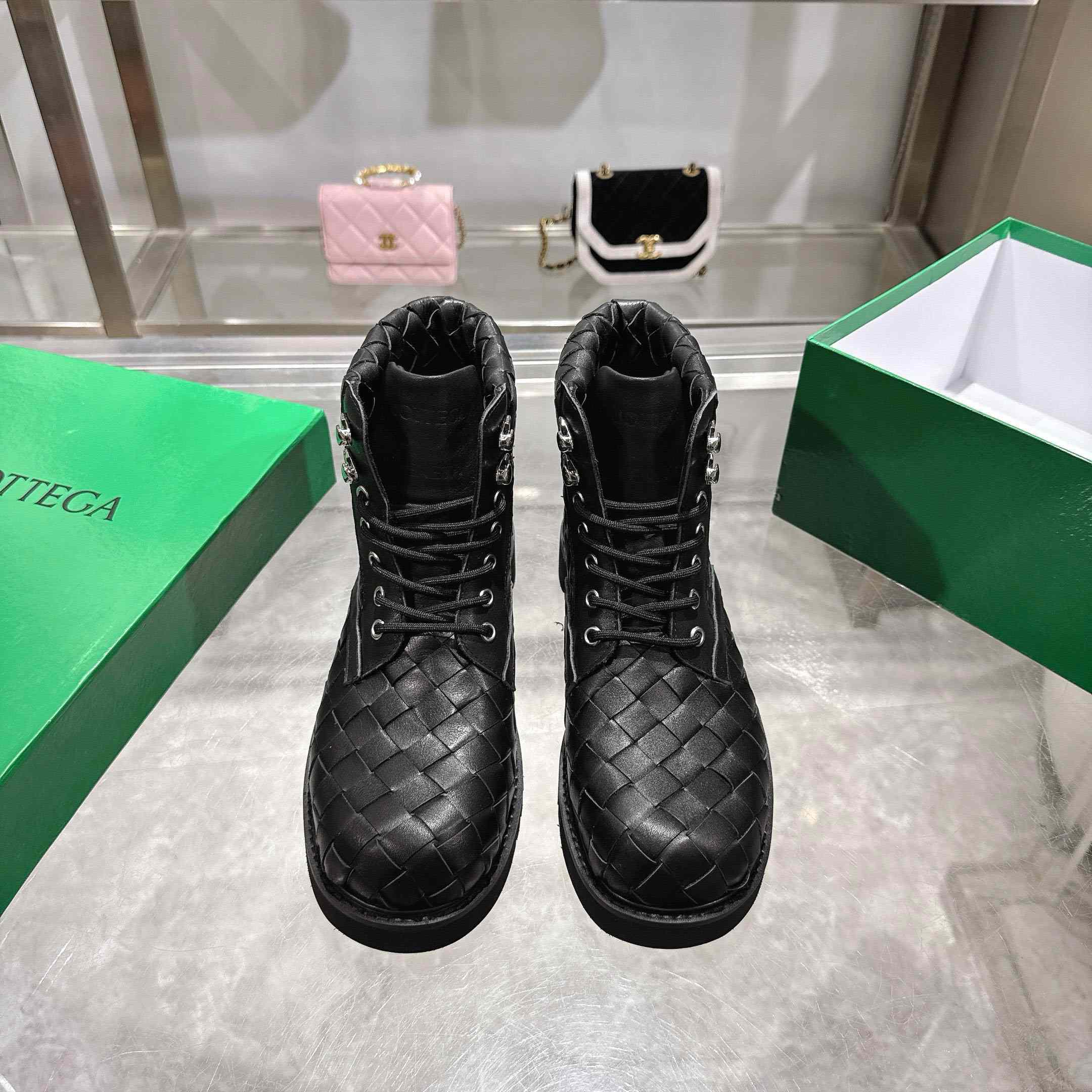 Bottega Veneta Haddock Lace-Up Ankle Boot - DopestKickz