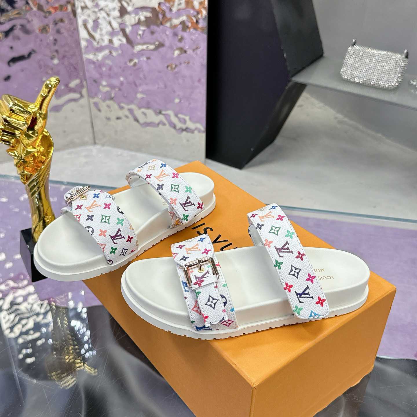 Louis Vuitton LV x TM Bom Dia Flat Comfort Mule 1AJLI7 - DopestKickz