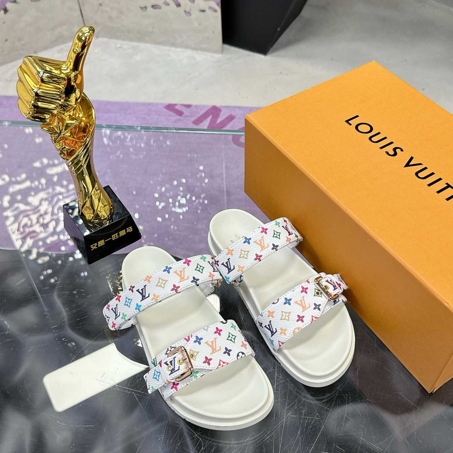 Louis Vuitton LV x TM Bom Dia Flat Comfort Mule 1AJLI7 - DopestKickz