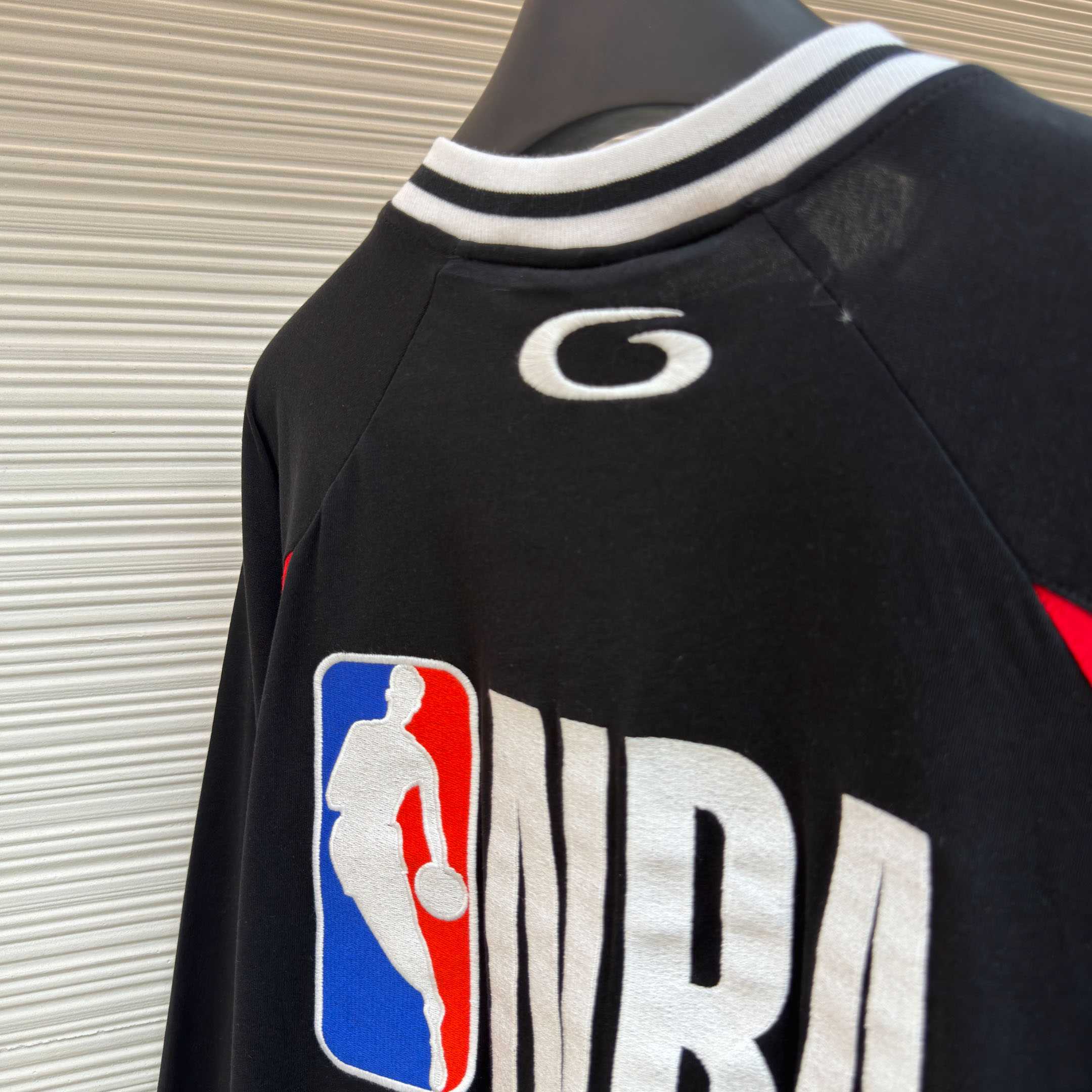 Balenciaga | Nba Collaboration Oversized Long Sleeve T-shirt In Black/Multicolor  - DopestKickz