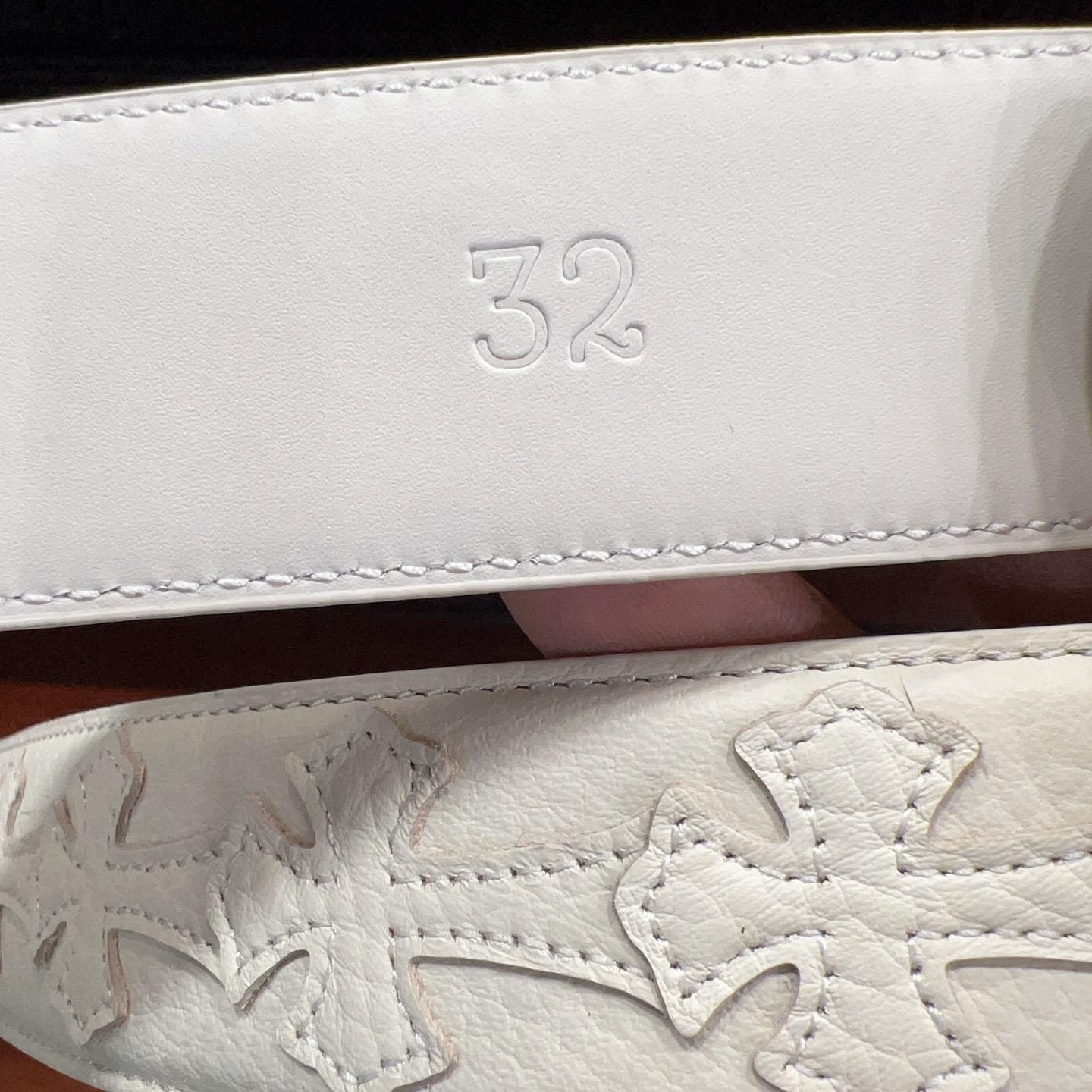 Chrome Hearts Leather Belt   - DopestKickz