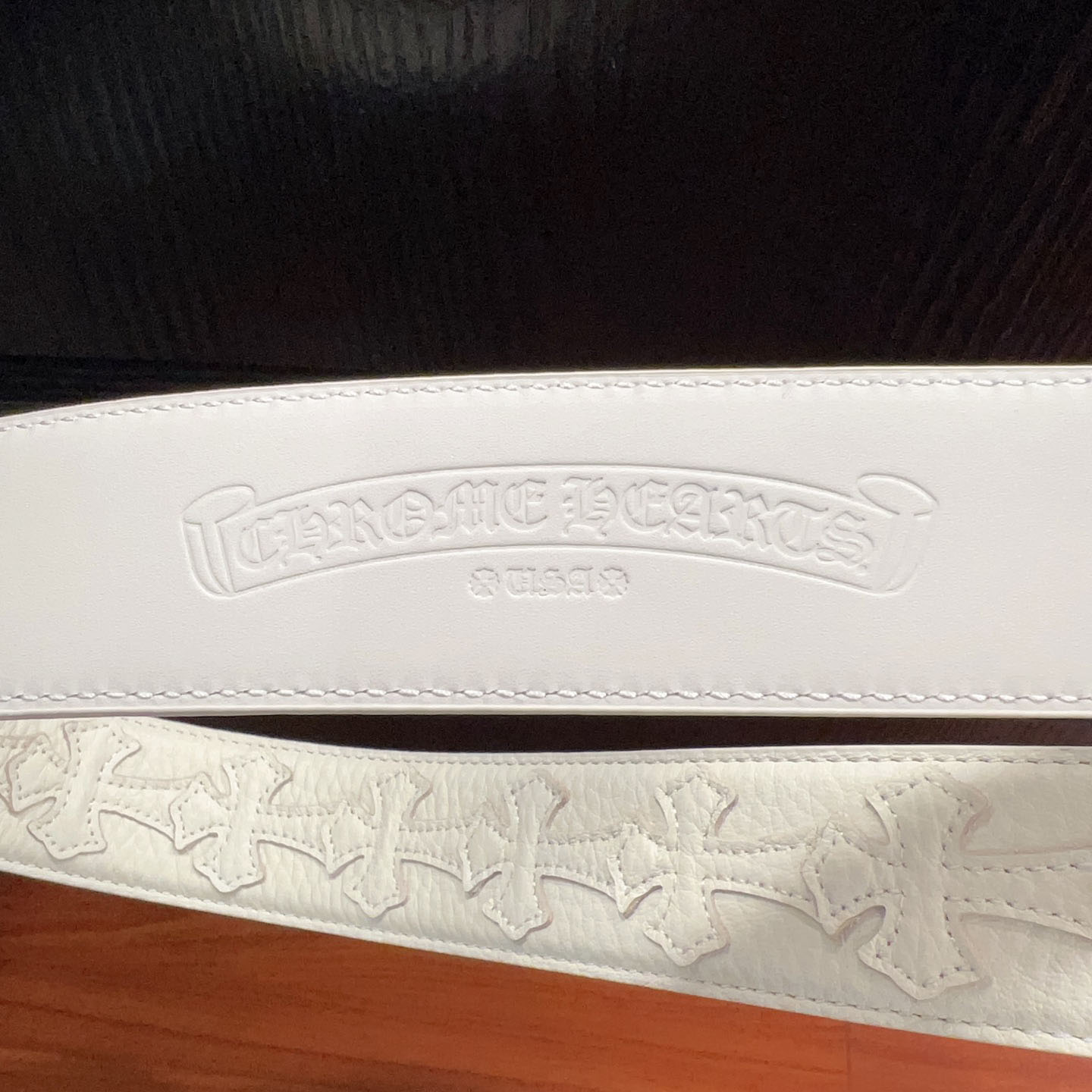 Chrome Hearts Leather Belt   - DopestKickz