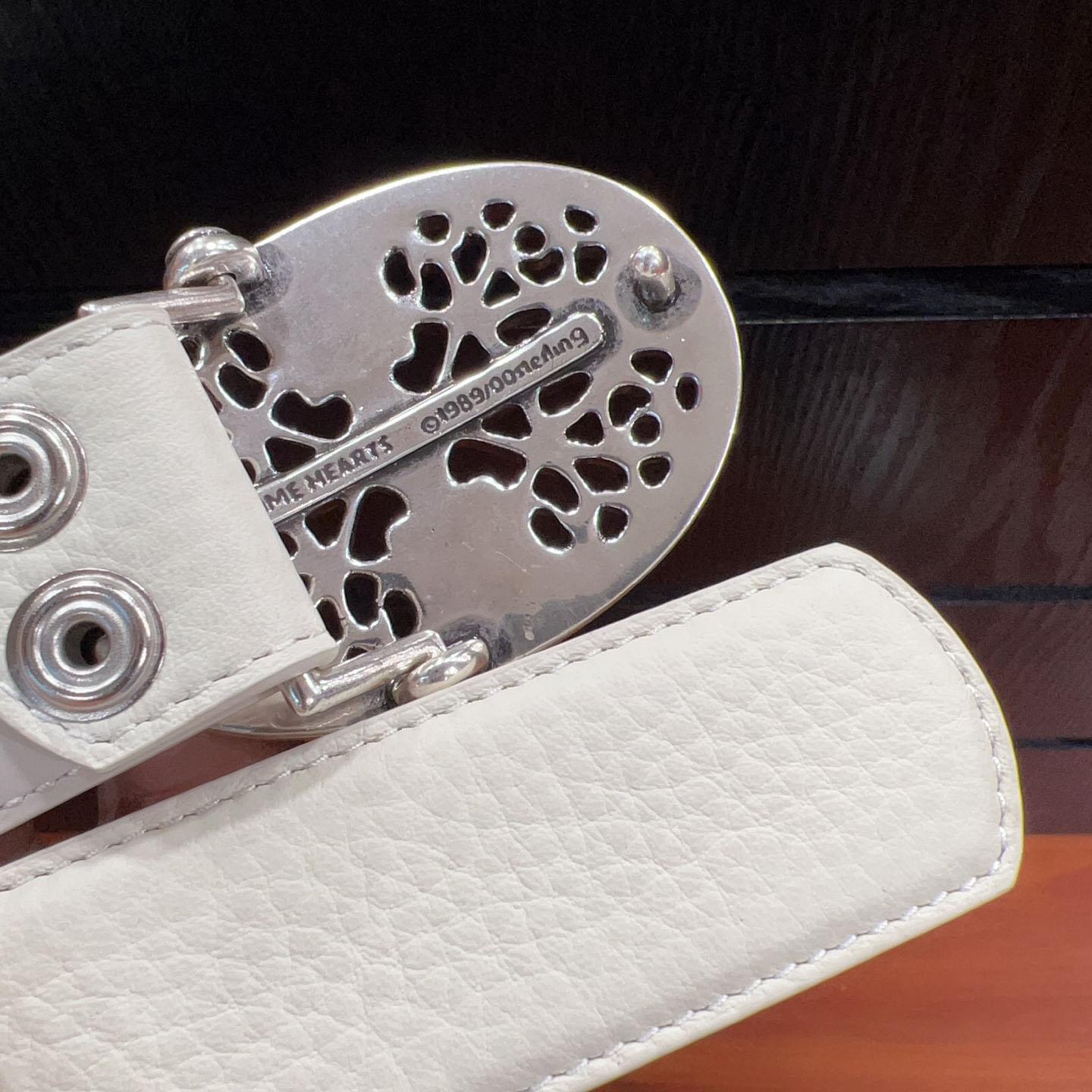 Chrome Hearts Leather Belt   - DopestKickz