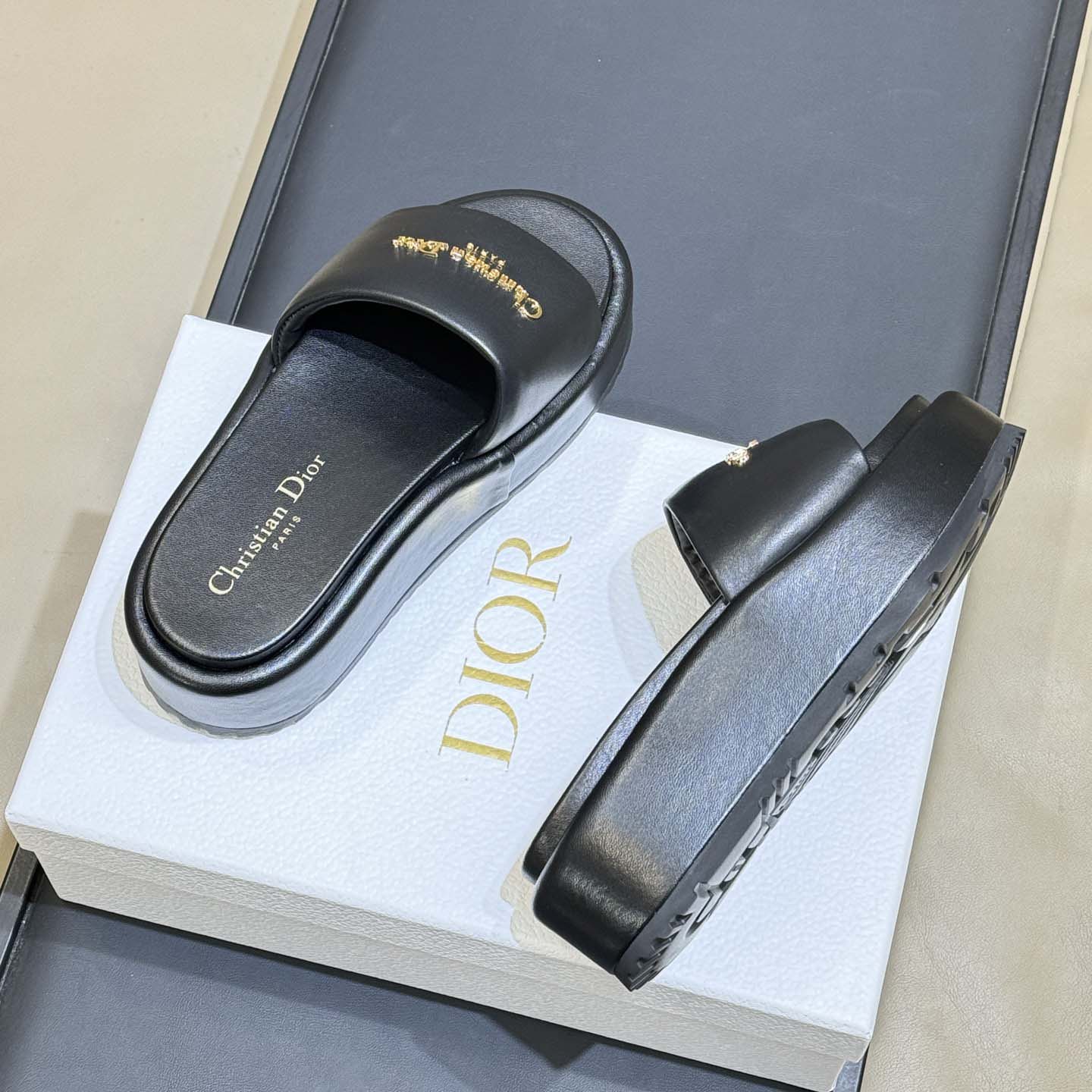 Dior D-Lane Platform Slide - DopestKickz