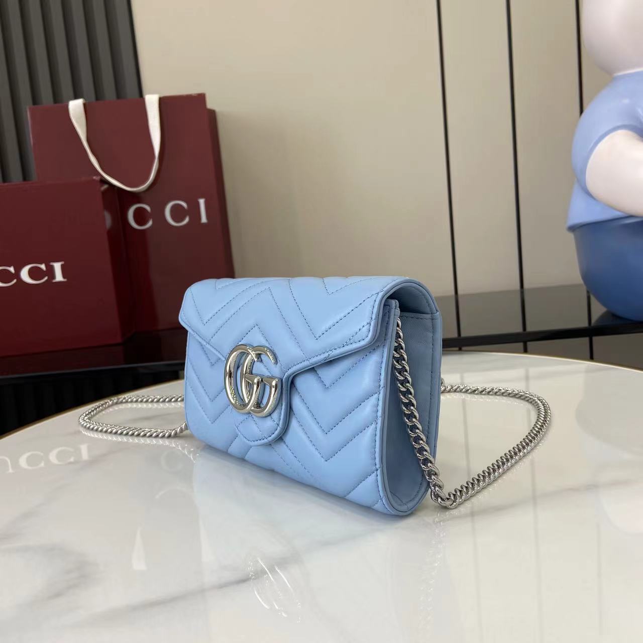 Gucci GG Marmont Wallet On Chain - DopestKickz