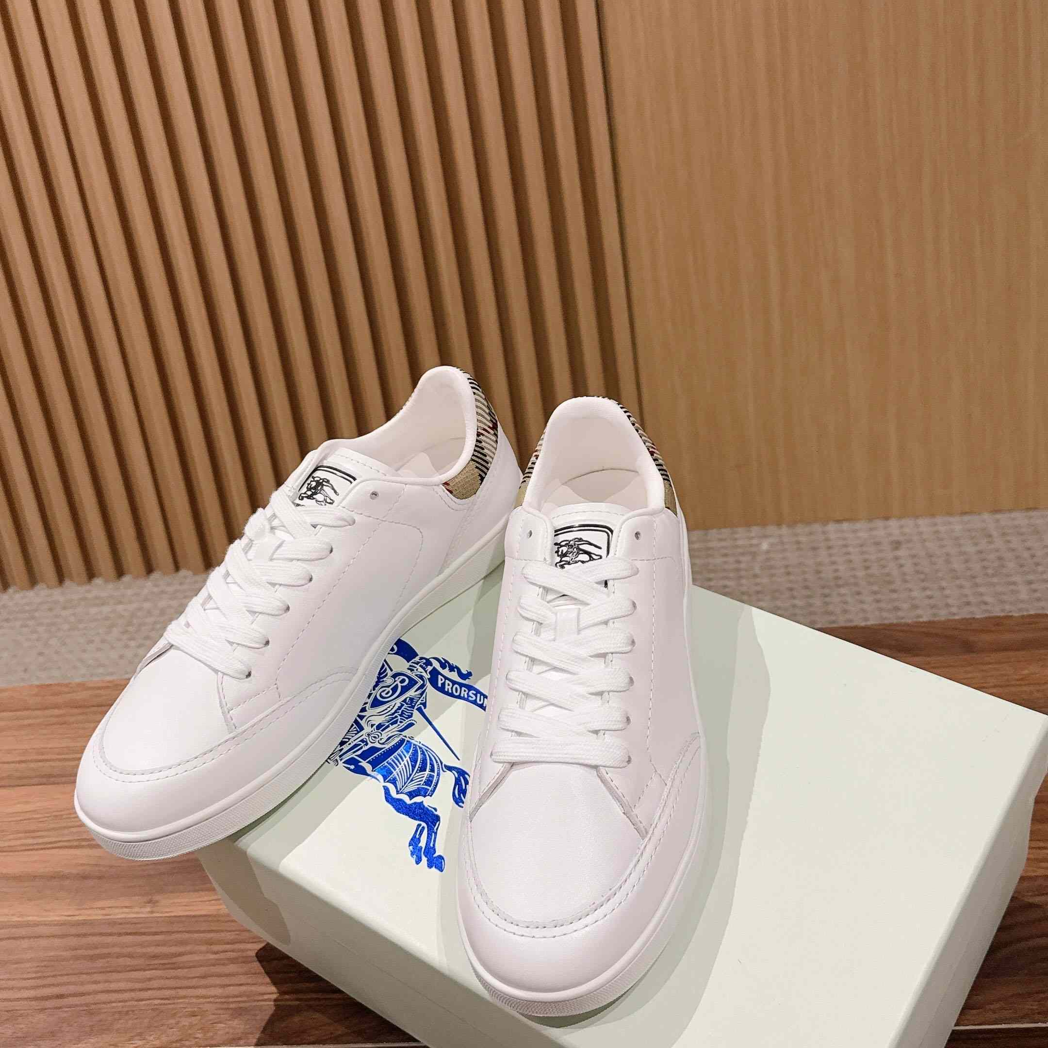 Burberry Leather Set Sneakers​ - DopestKickz