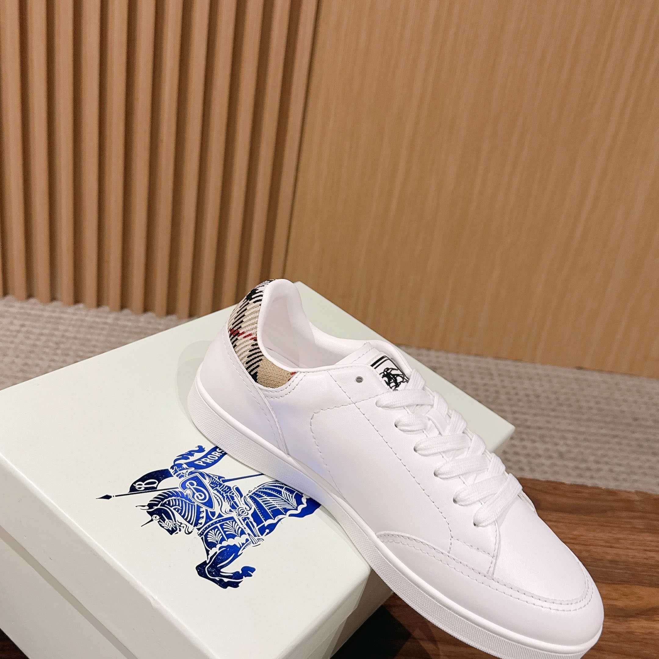 Burberry Leather Set Sneakers​ - DopestKickz
