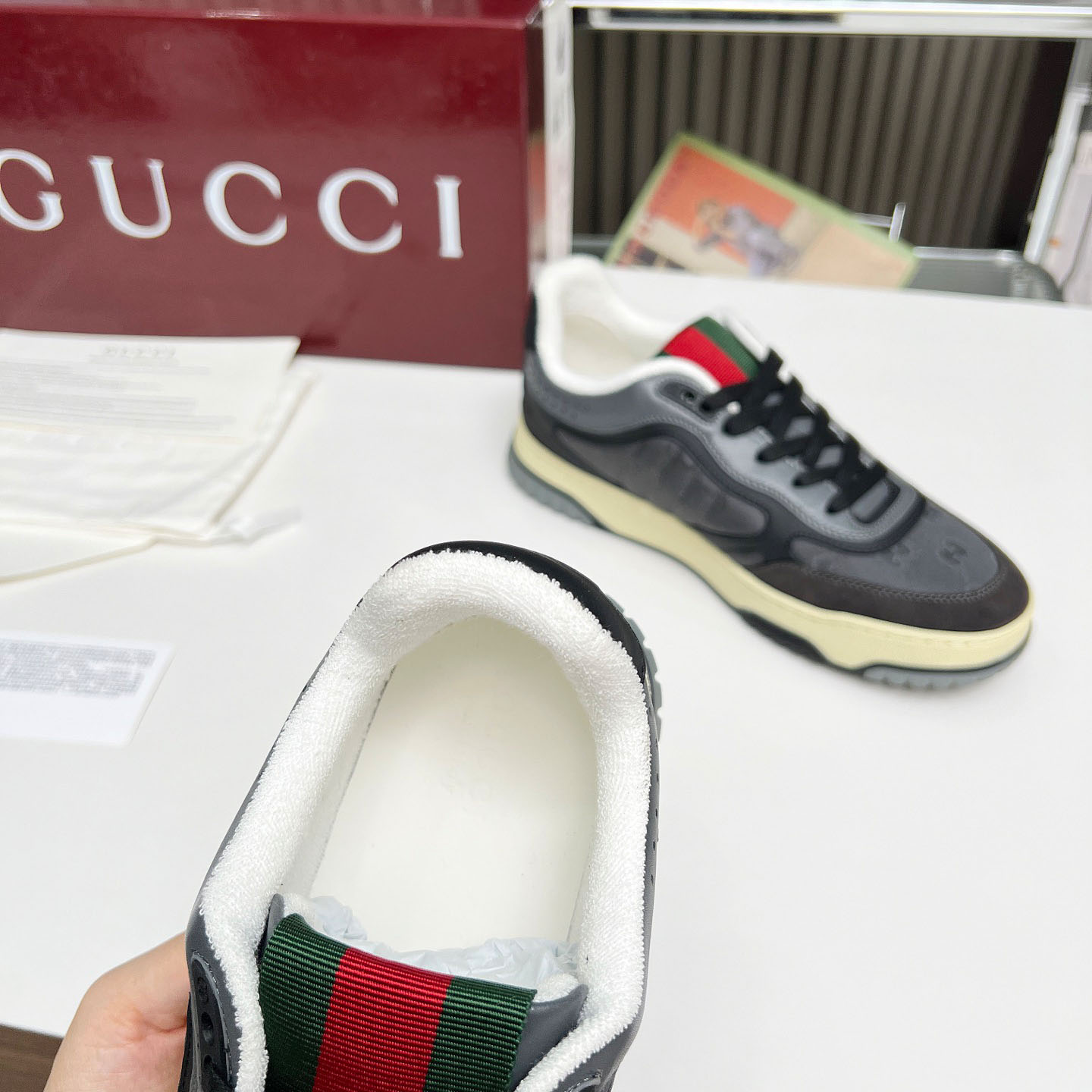 Gucci Re-Web Sneakers - DopestKickz