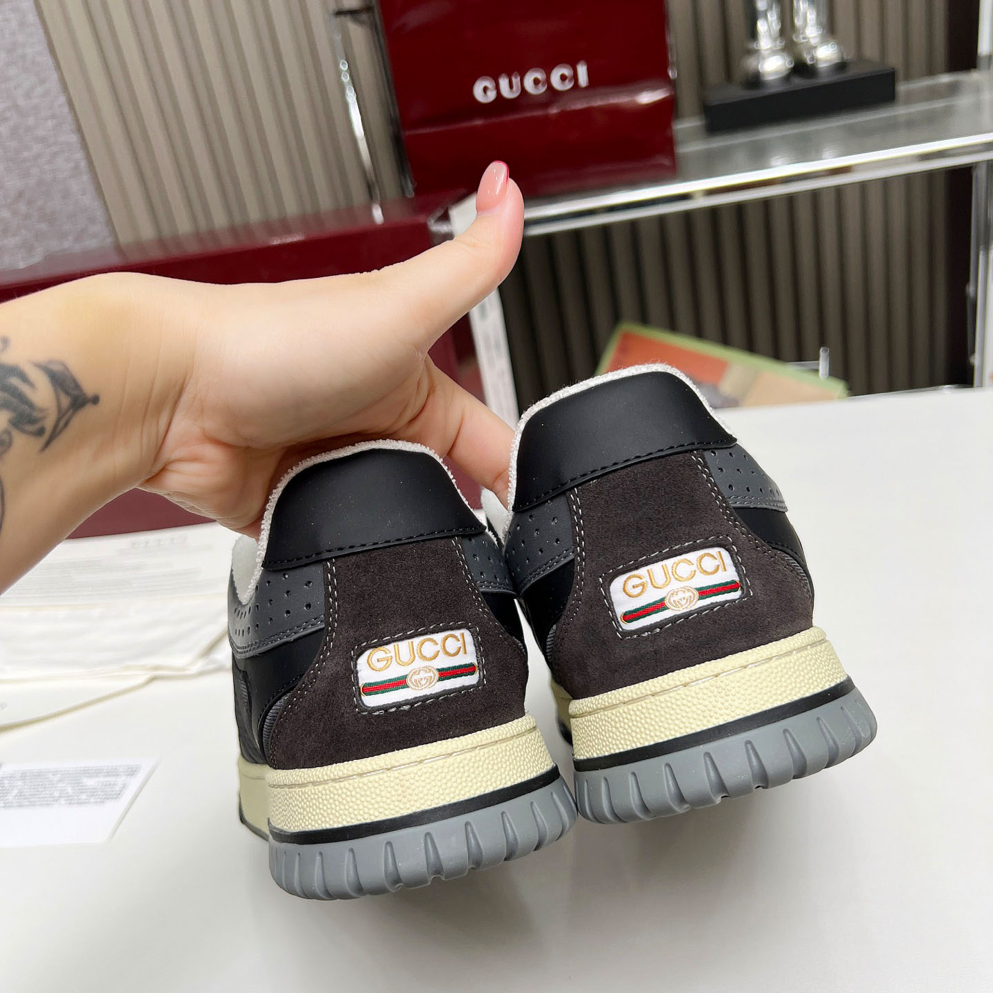 Gucci Re-Web Sneakers - DopestKickz