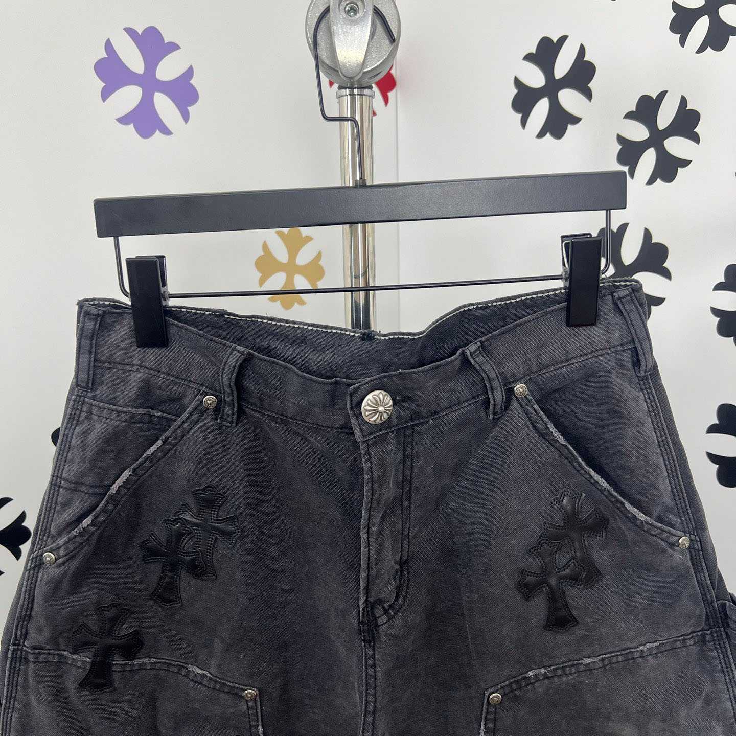 Chrome Hearts Denim Shorts - DopestKickz