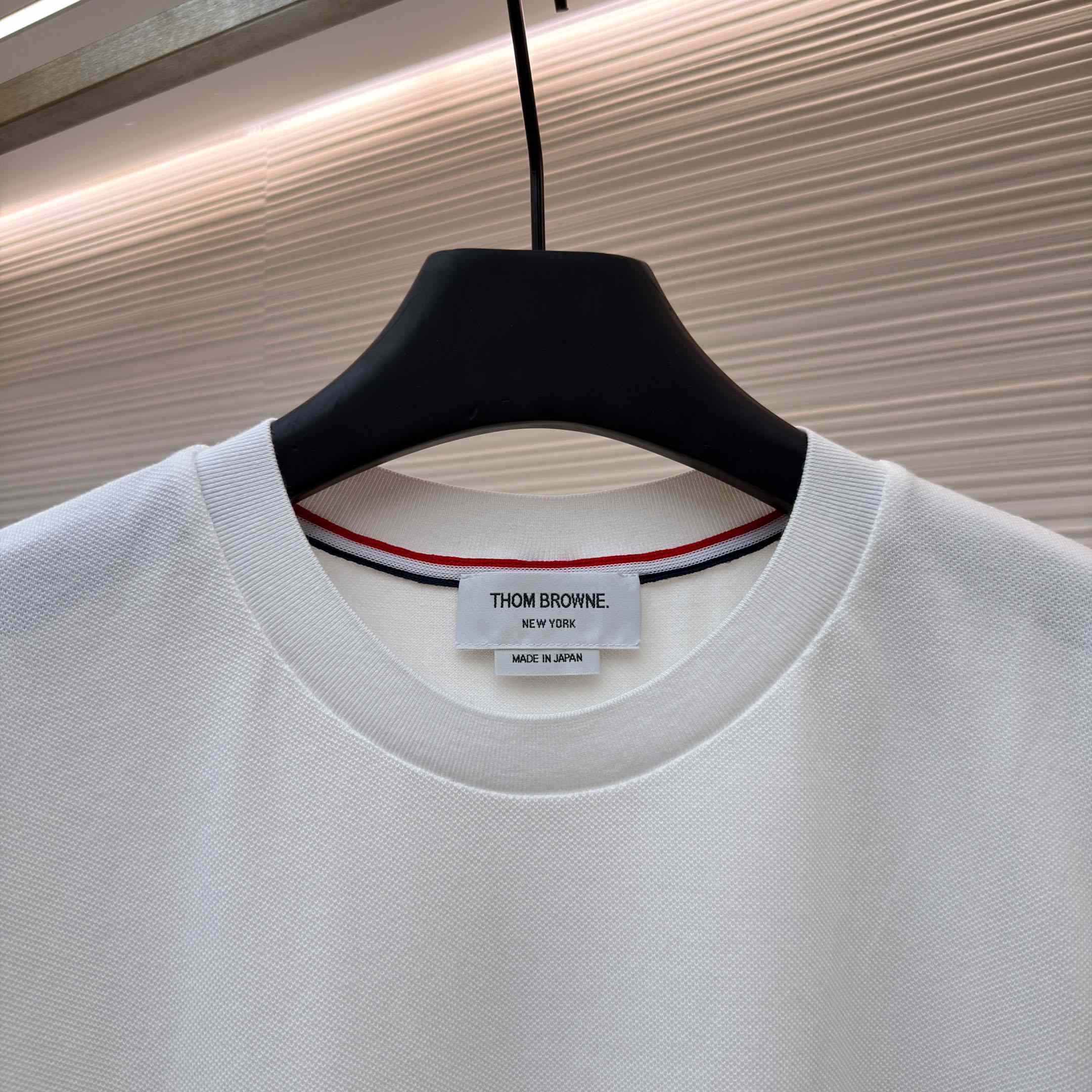 Thom Browne Cotton 4-Bar Short Sleeve T-Shirt - DopestKickz