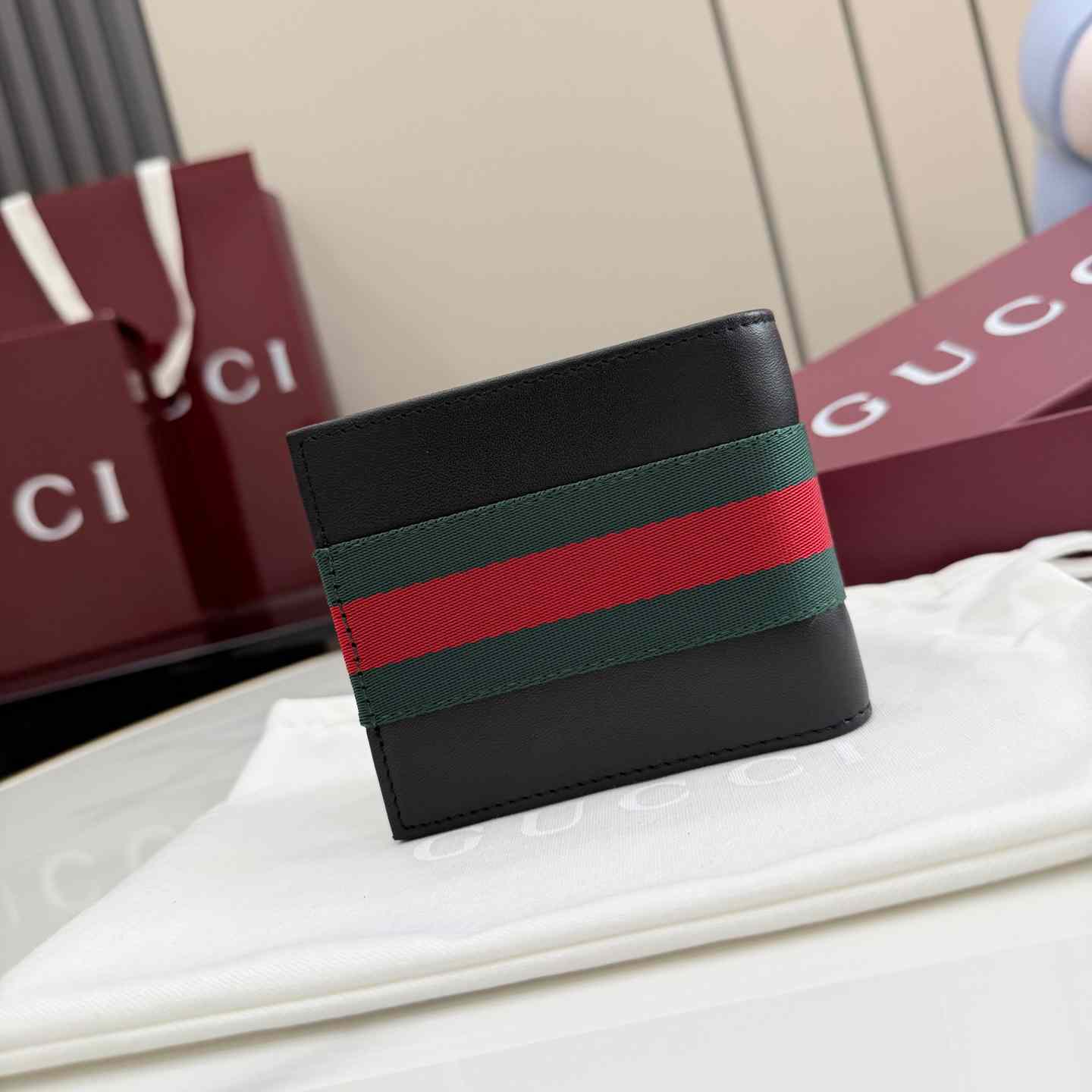 Gucci Web Trademark Bi-Fold Wallet - DopestKickz