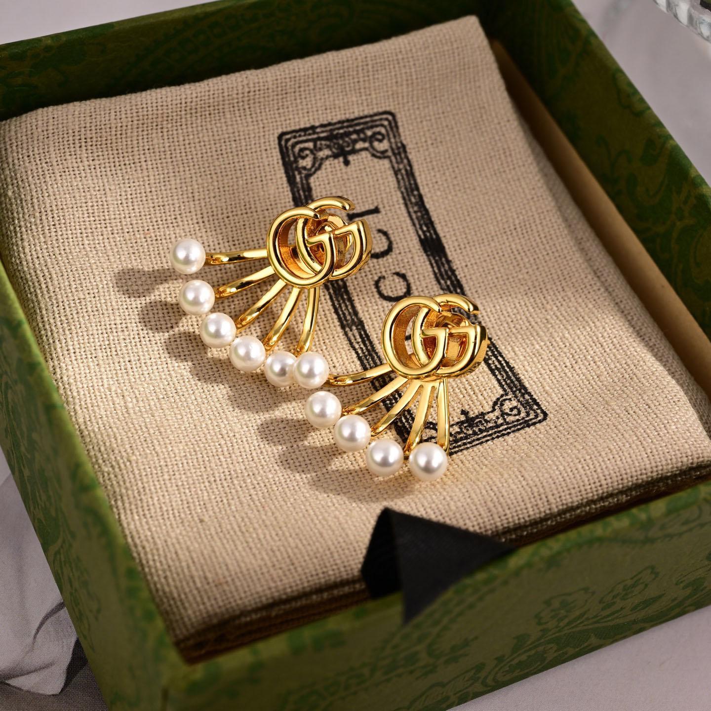 Gucci GG Marmont Jacket Earrings - DopestKickz