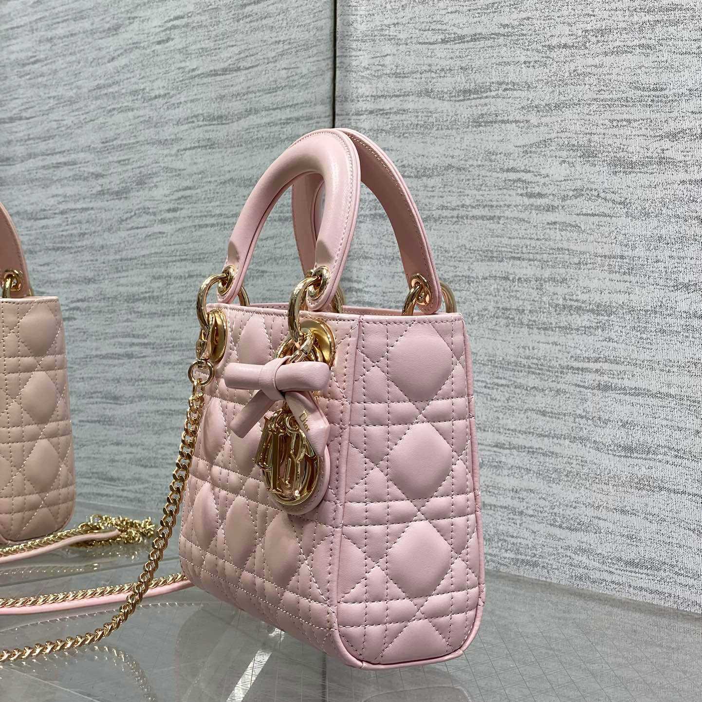 Dior Mini Lady Dior Bag With Chain - DopestKickz