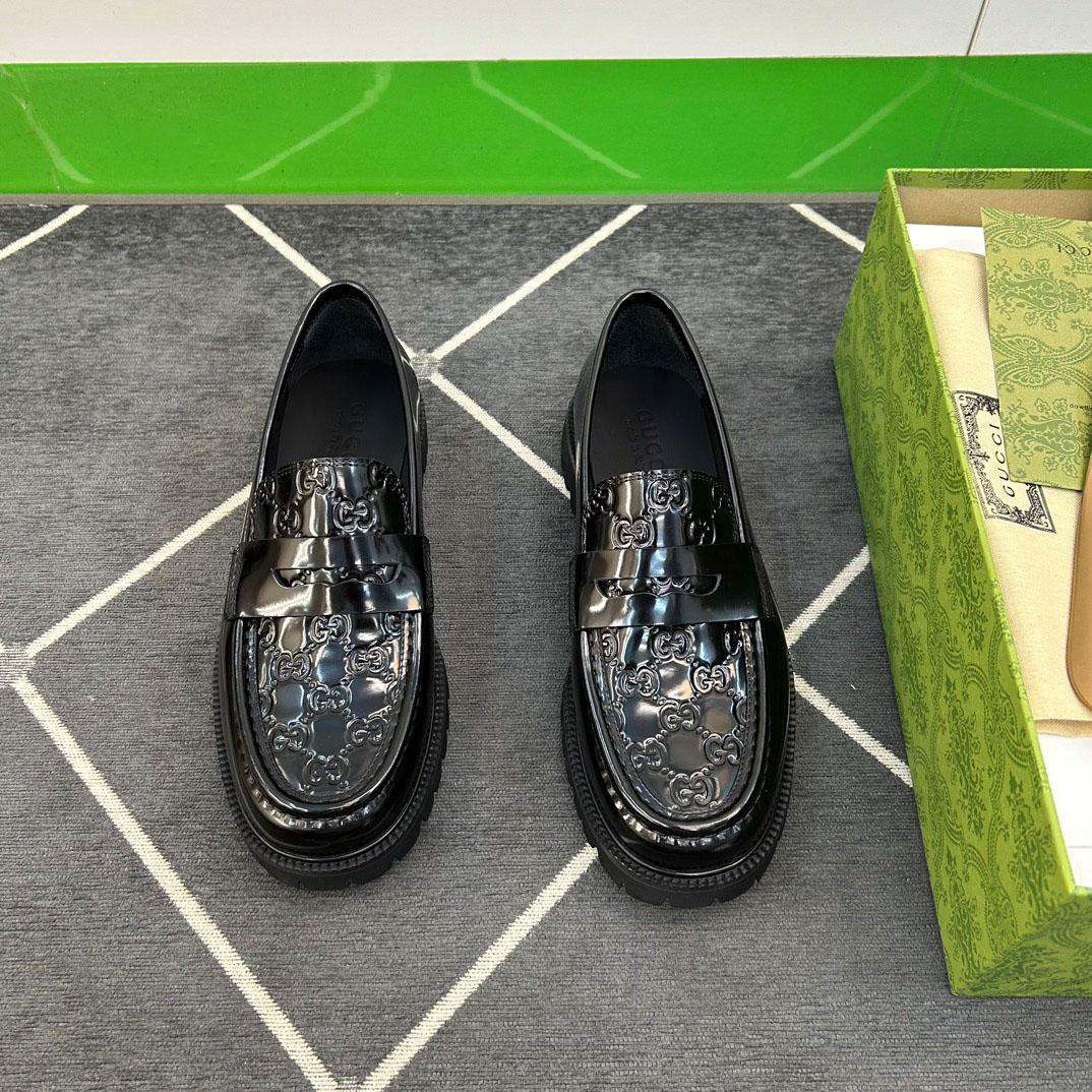 Gucci Web Striped Trim Loafers - DopestKickz