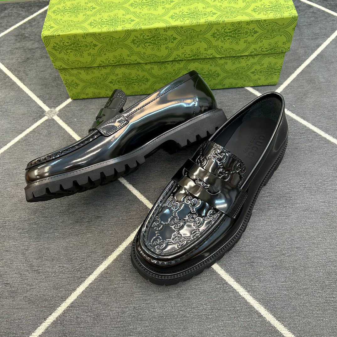 Gucci Web Striped Trim Loafers - DopestKickz