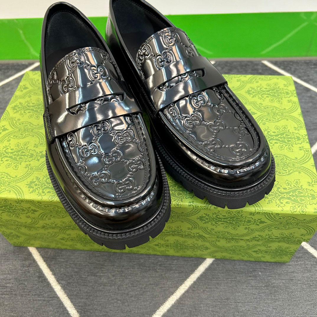 Gucci Web Striped Trim Loafers - DopestKickz