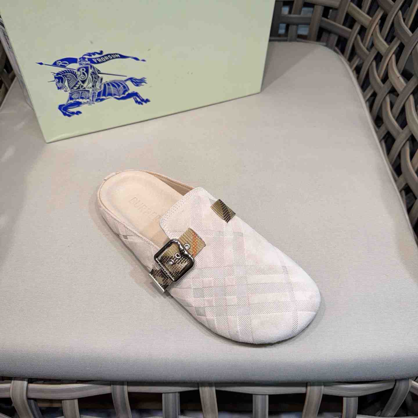 Burberry Suede Urchin Clogs - DopestKickz