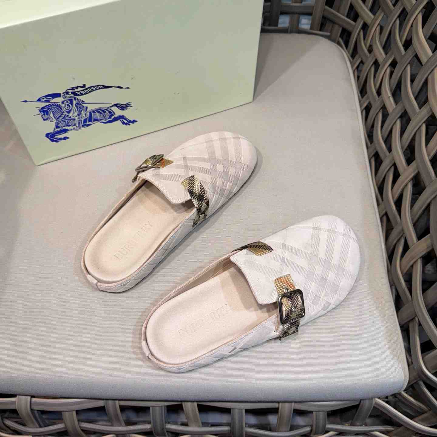 Burberry Suede Urchin Clogs - DopestKickz
