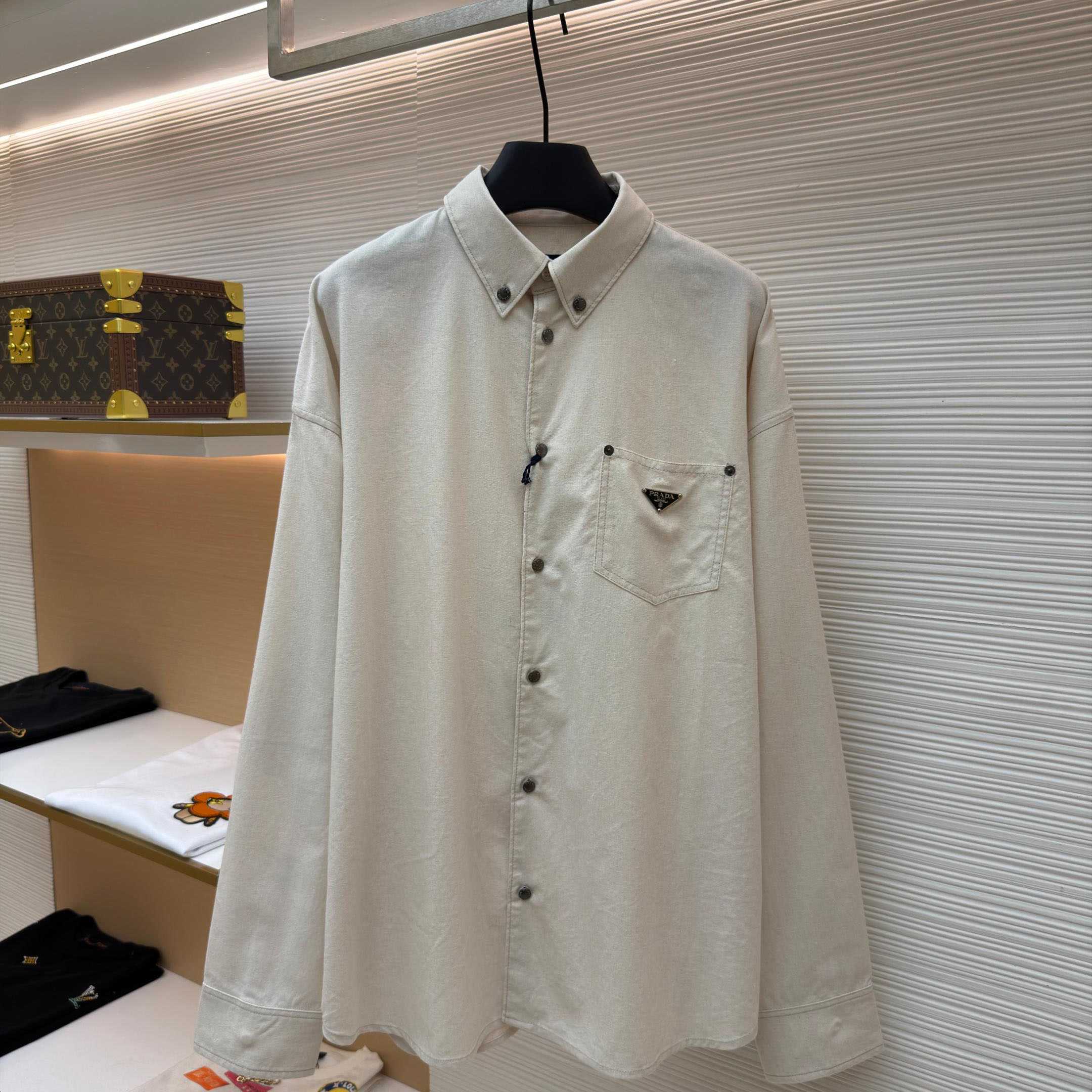 Prada Chambray Shirt - DopestKickz