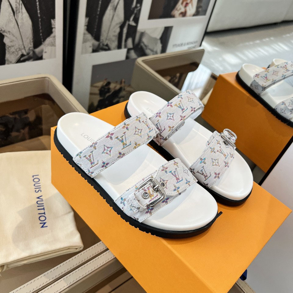 Louis Vuitton Bom Dia Flat Comfort Mule 1AIDGH - DopestKickz