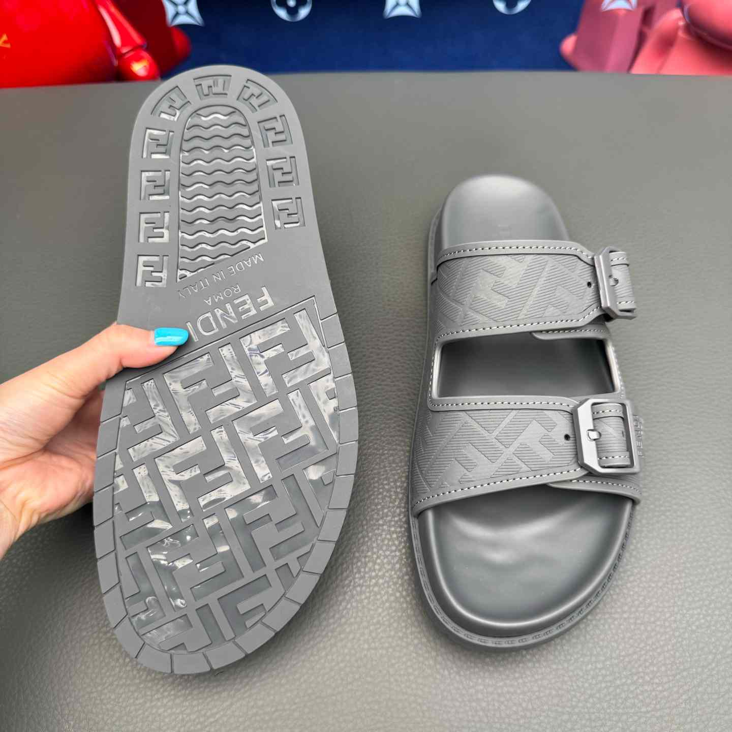 Fendi Feel Logo Sandals - DopestKickz