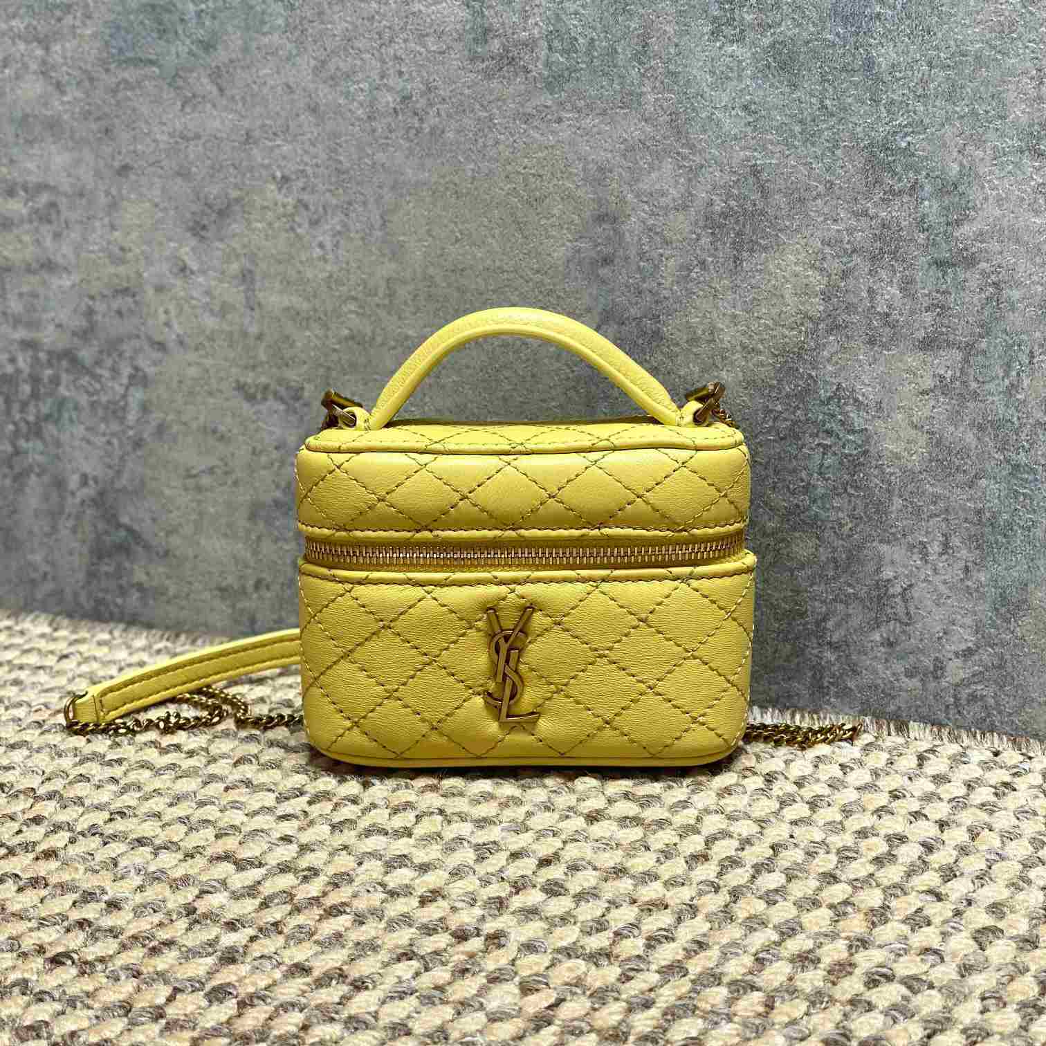 Saint Laurent GABY Micro Vanity Bag In Lambskin - DopestKickz