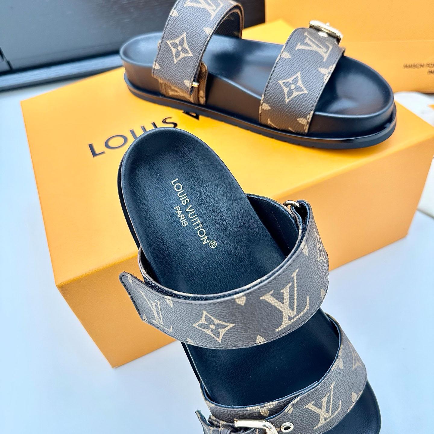 Louis Vuitton Bom Dia Flat Comfort Mule 1AAW8N - DopestKickz
