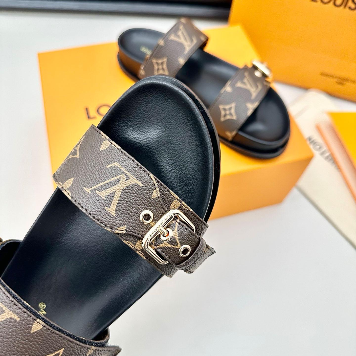 Louis Vuitton Bom Dia Flat Comfort Mule 1AAW8N - DopestKickz