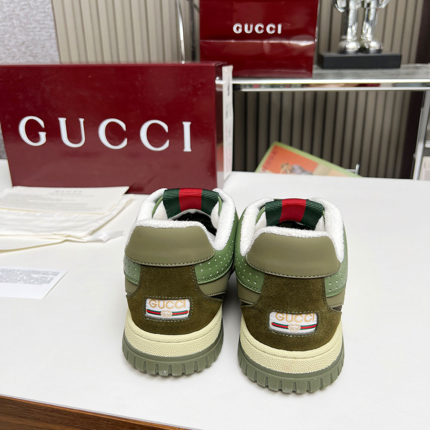Gucci Re-Web Sneakers - DopestKickz