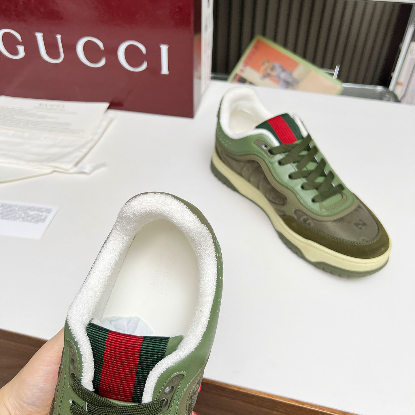 Gucci Re-Web Sneakers - DopestKickz