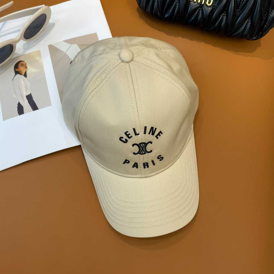 Celine Paris Triomphe Embroidered Baseball Cap  - DopestKickz