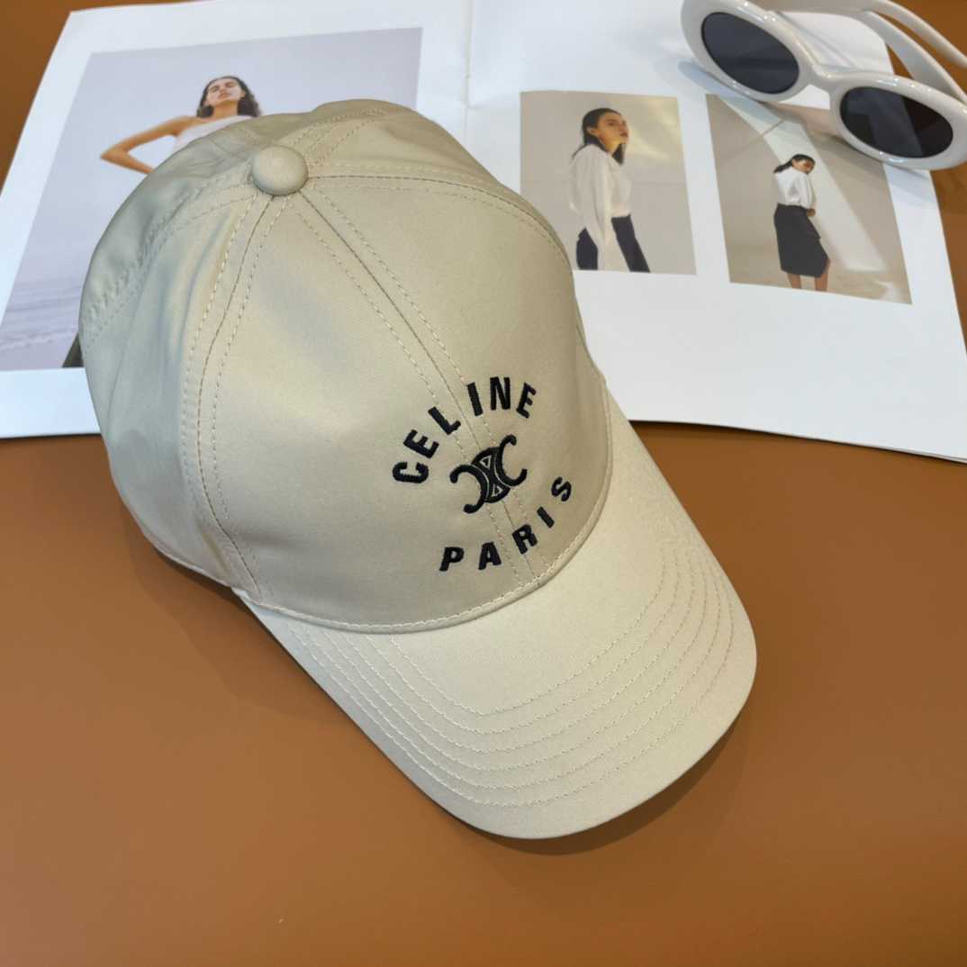 Celine Paris Triomphe Embroidered Baseball Cap  - DopestKickz