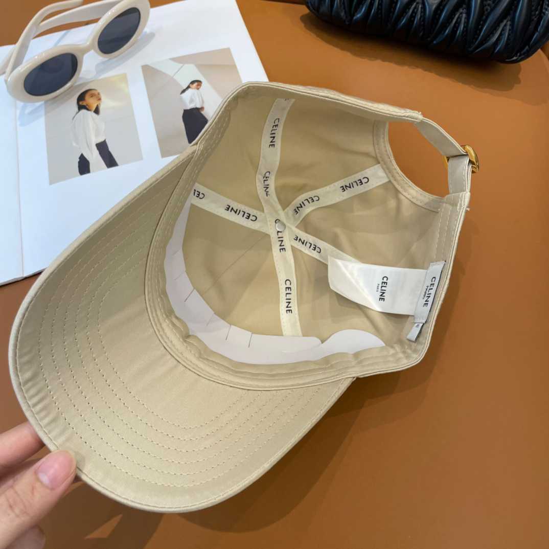 Celine Paris Triomphe Embroidered Baseball Cap  - DopestKickz