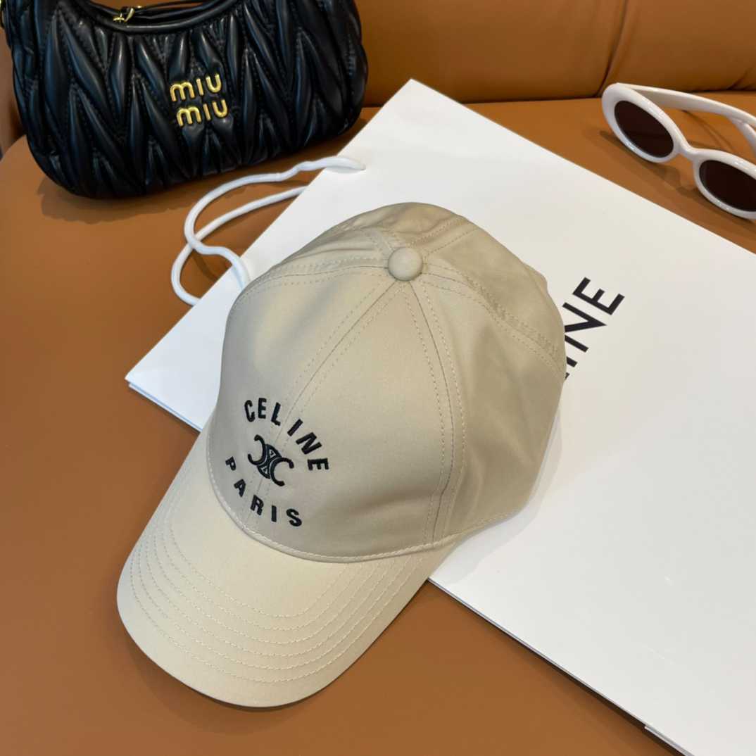 Celine Paris Triomphe Embroidered Baseball Cap  - DopestKickz