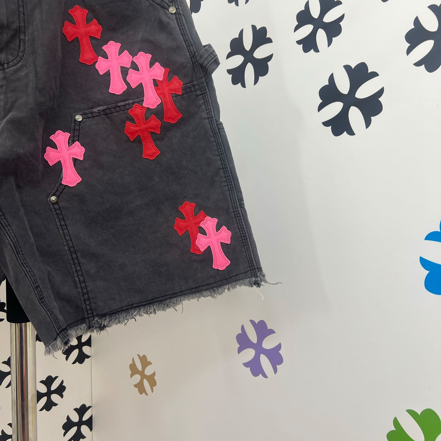 Chrome Hearts Denim Shorts - DopestKickz